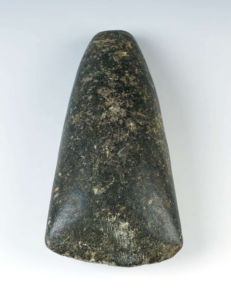 Highly polished 5 7/16" Hardstone Celt found in New York. 