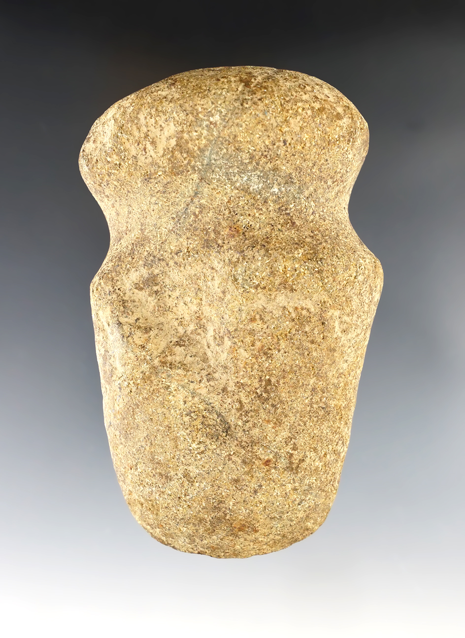 4 1/4" Full Grooved Axe. Found in Wabash Co., Illinois. Ex. Clark family collection.