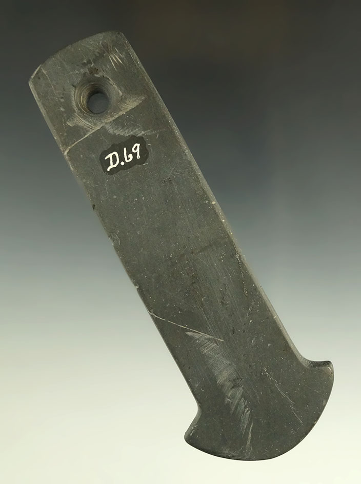 5" Adena Anchor Pendant, Hardin Co., Ohio. Ex. Clayton Bash, George Halsey, Dean Driskill, Fisher.