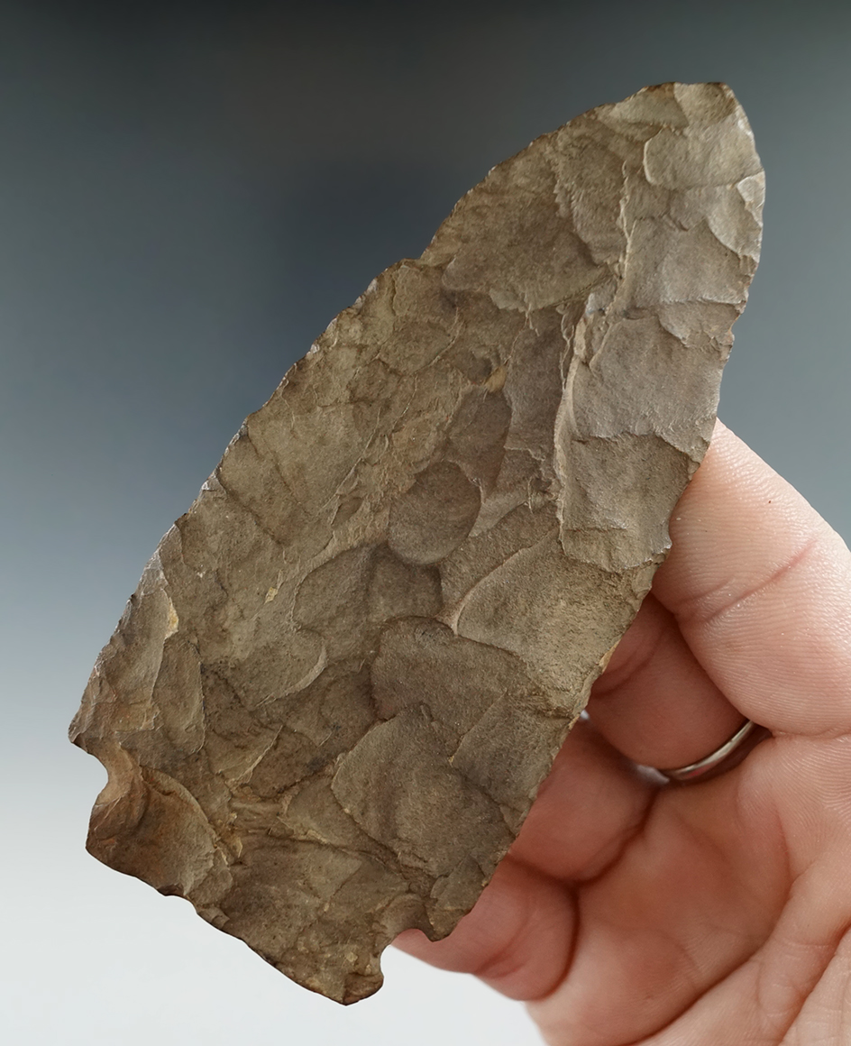 4 1/16" Brewerton Knife found in Chenango Co., New York.   Ex. Burr collection.