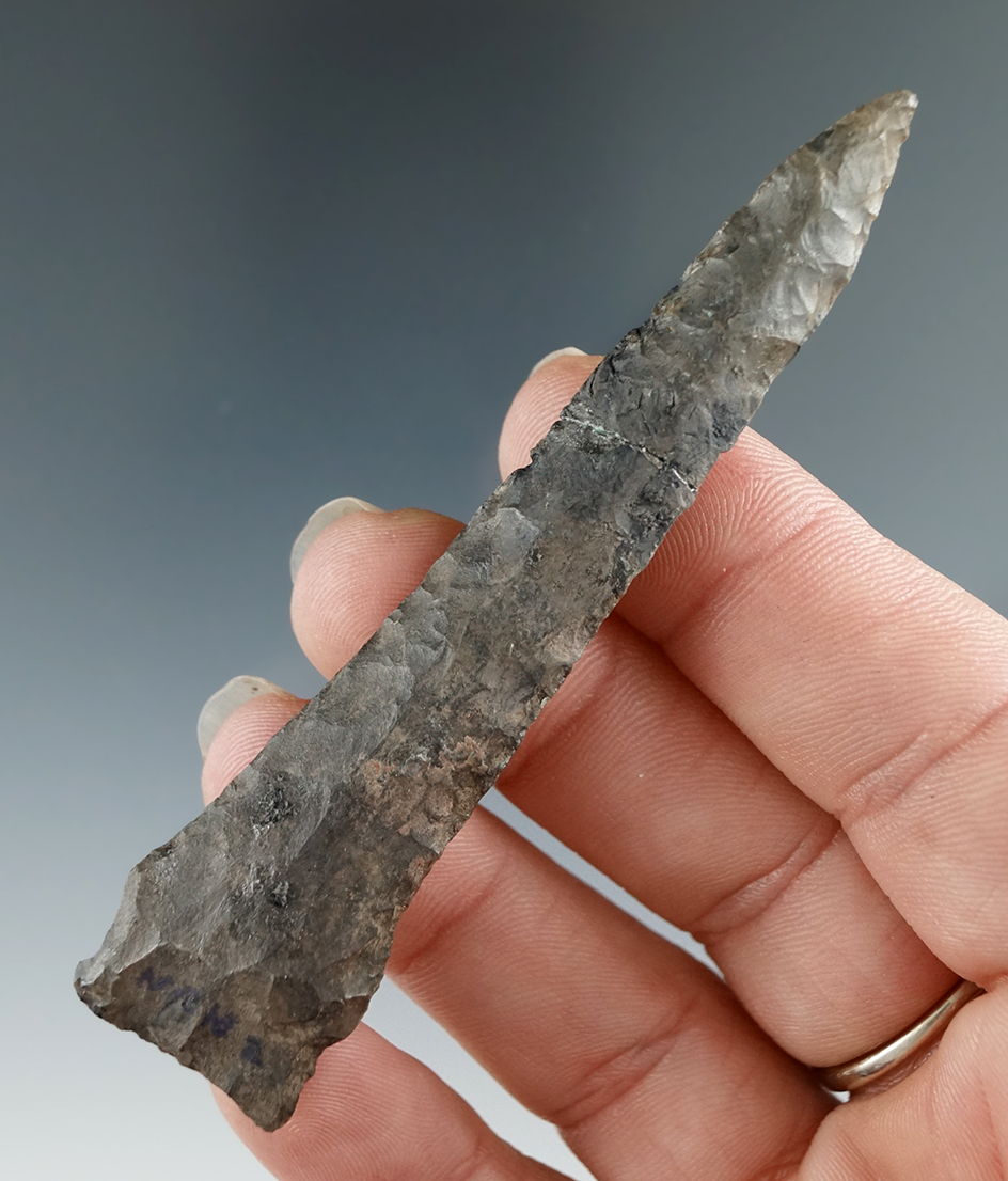 3 3/8" Drill that is broken and glued the midsection found in New York.