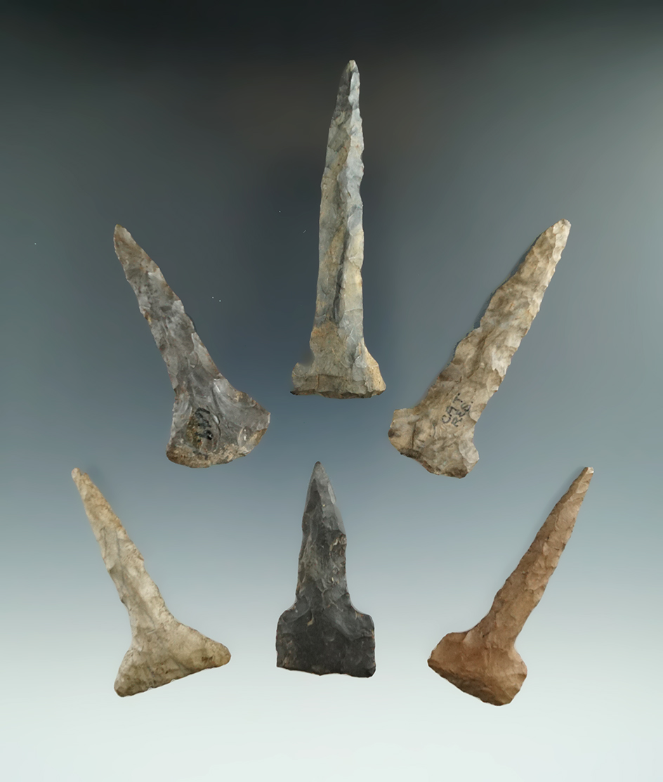 Set of six drills found in New York, largest is 3".