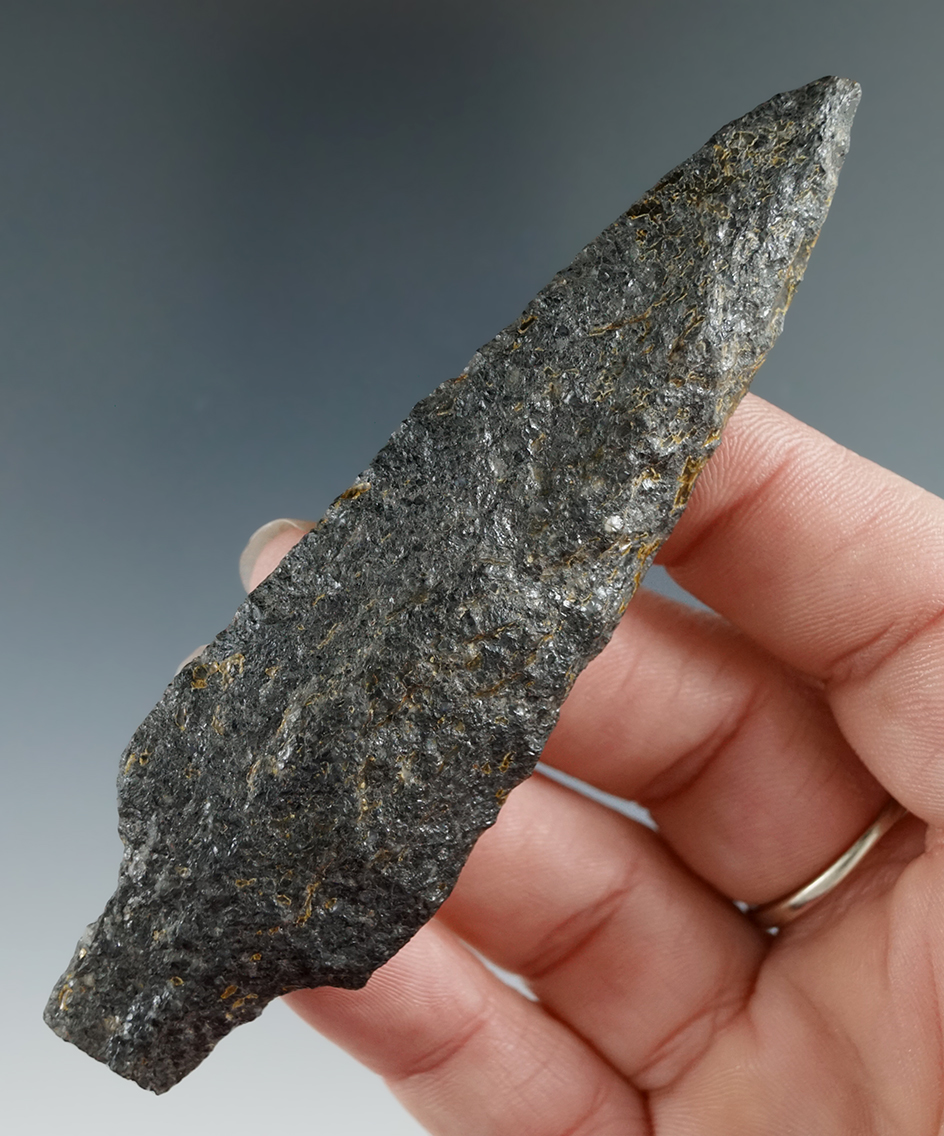 3 7/8" Piney Island made from quartzite found in New York.