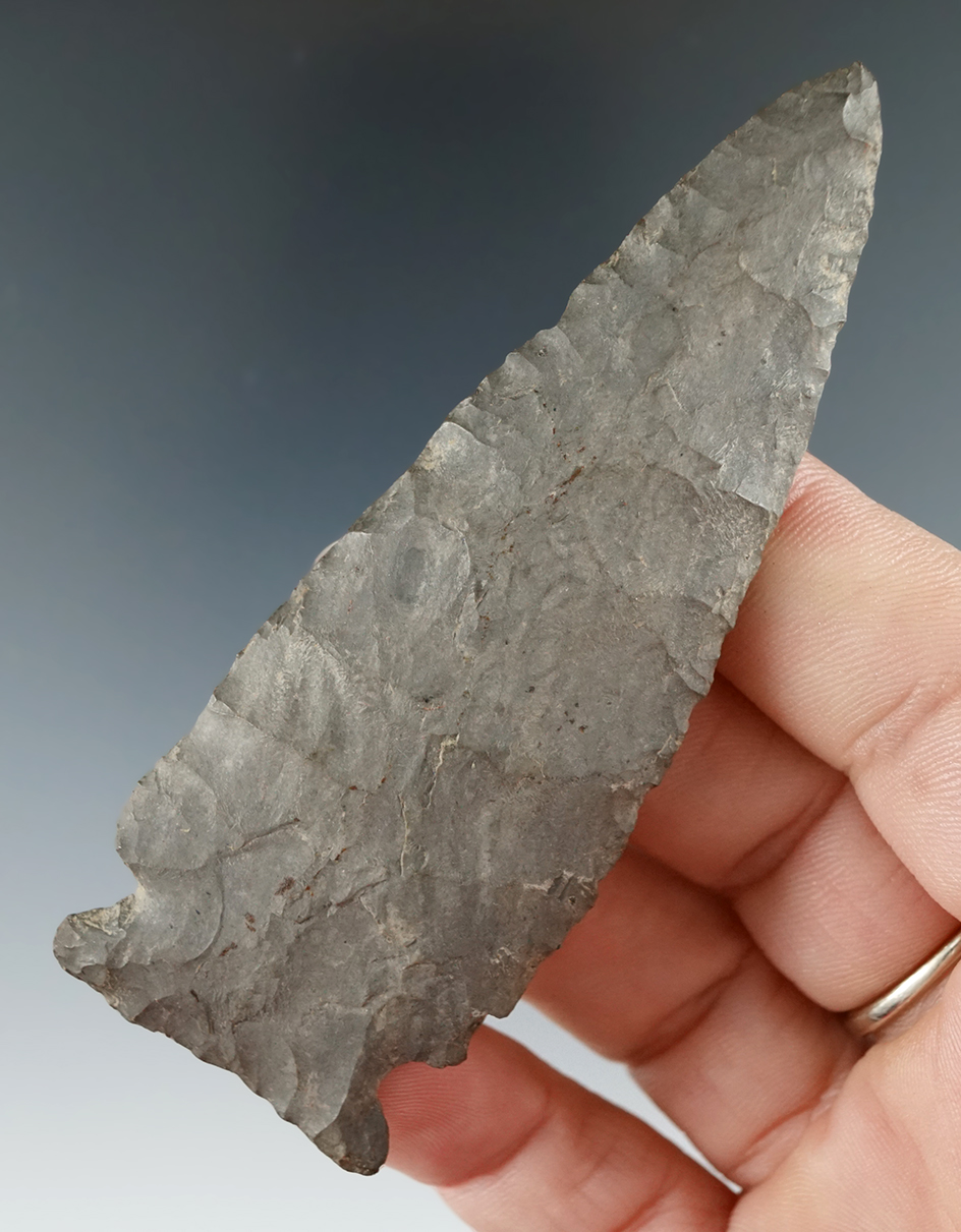 3 1/2" Meadowood - Esopus chert - G. F. Clark farm in Scio Township, Allegheny Co., New York. -