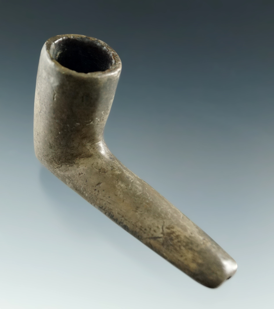 3" Pipestone Pipe - New York - some restoration to end of stem and part of the bowl area.