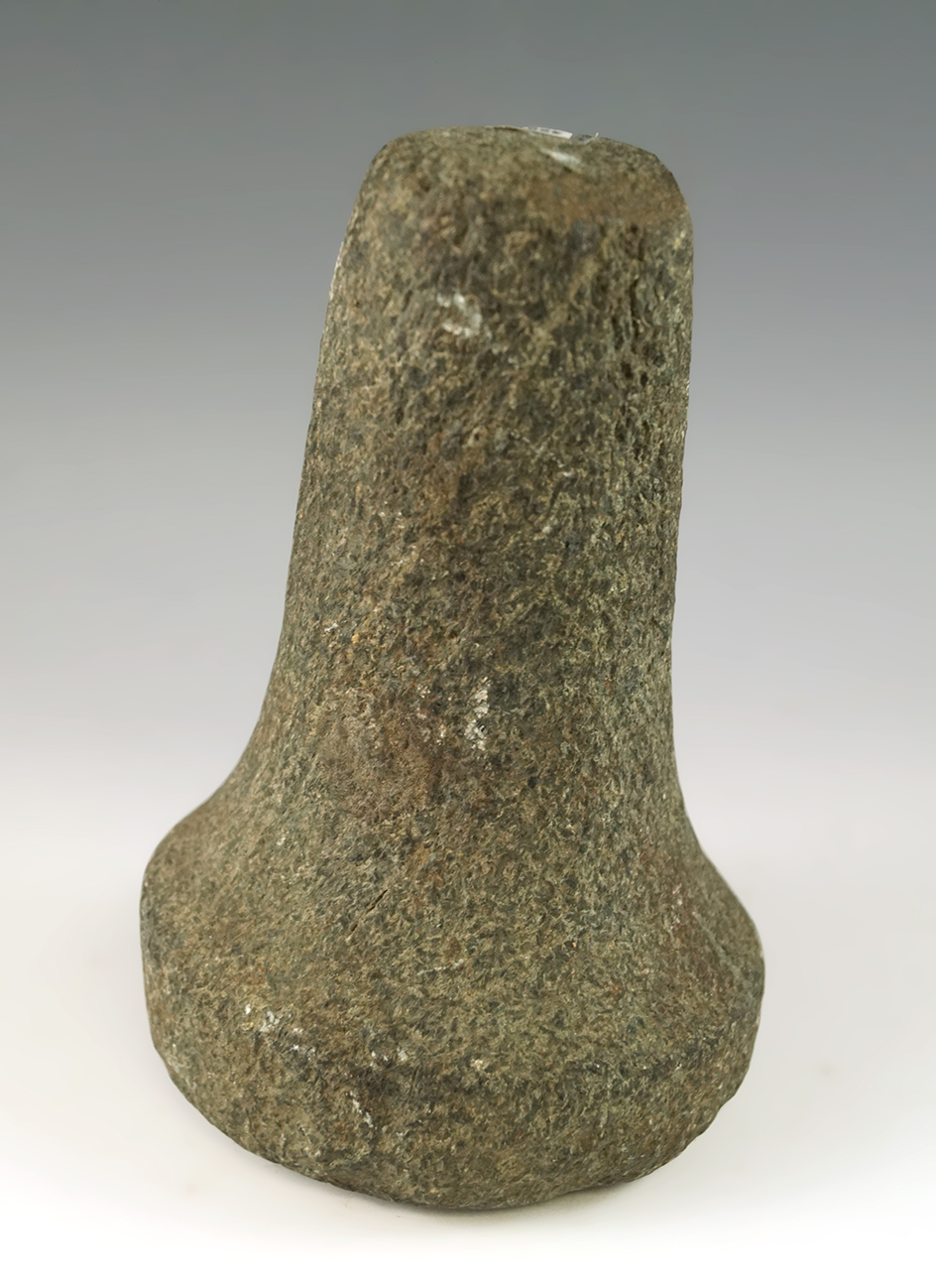 5 3/4" Hardstone Pestle found in Clark Co., Ohio.  Ex. Richard Shively, Wachtel.