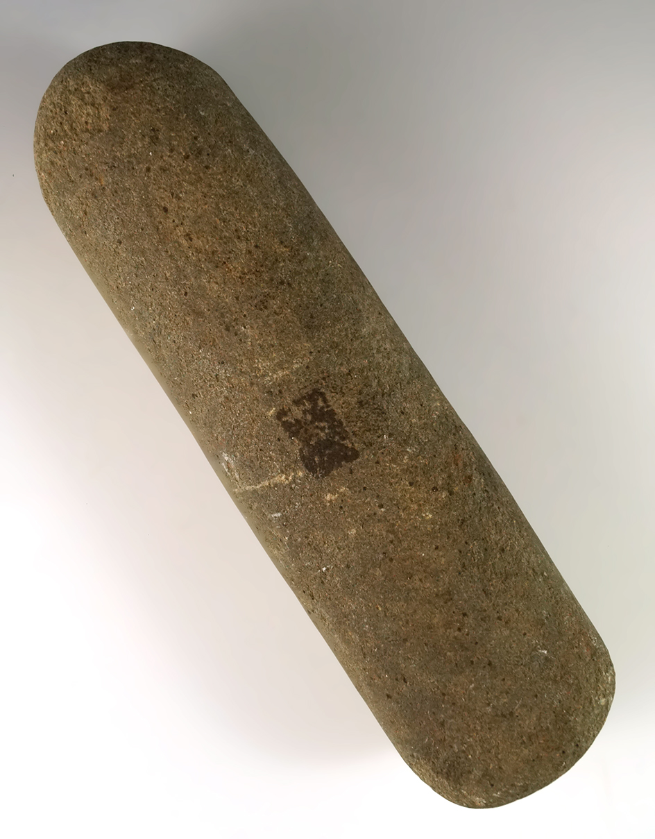 8 3/8" Roller Pestle found by William Lanning in Stark Co., Ohio.
