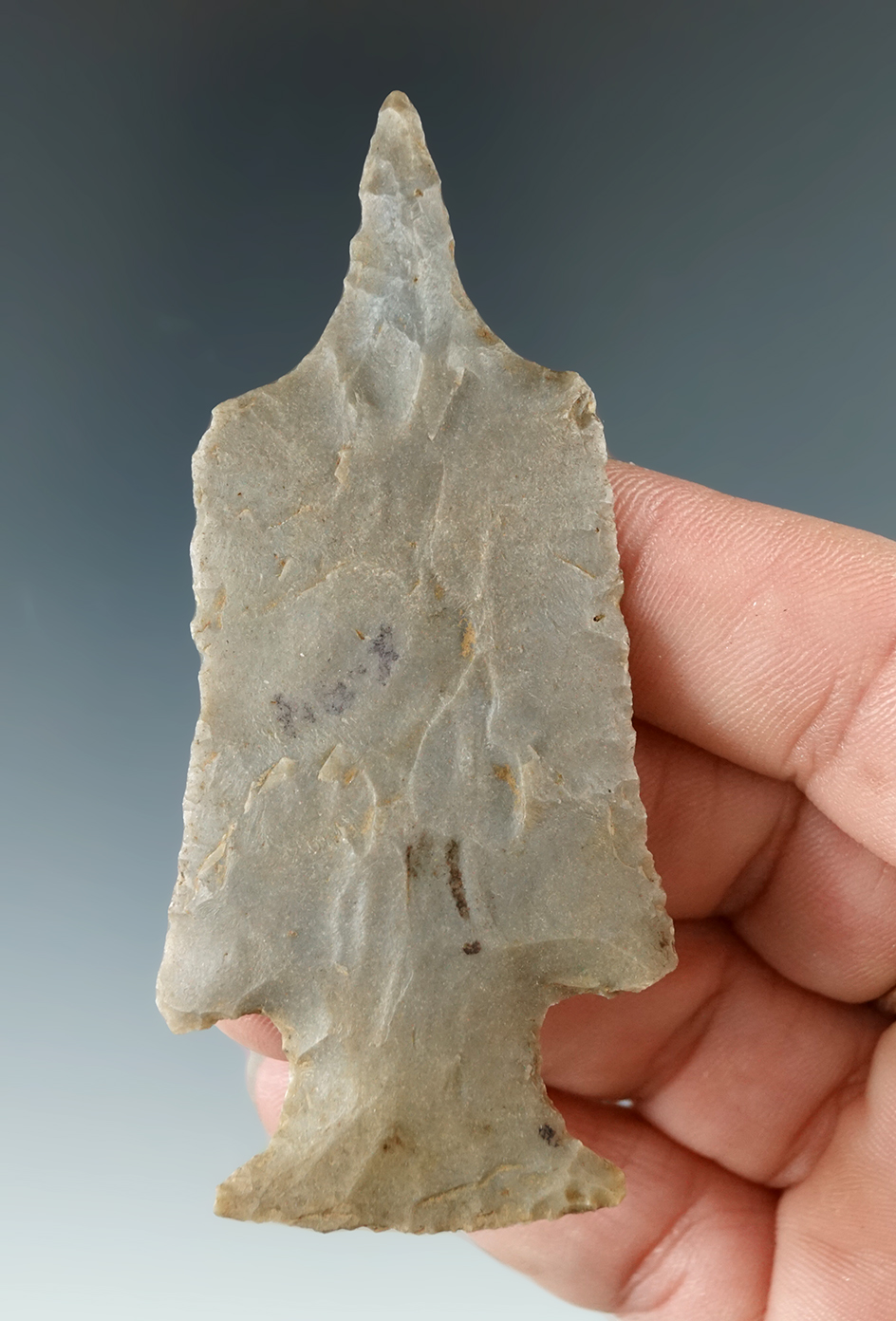 3 1/16" Flint Ridge Hopewell Drill found in Ohio.