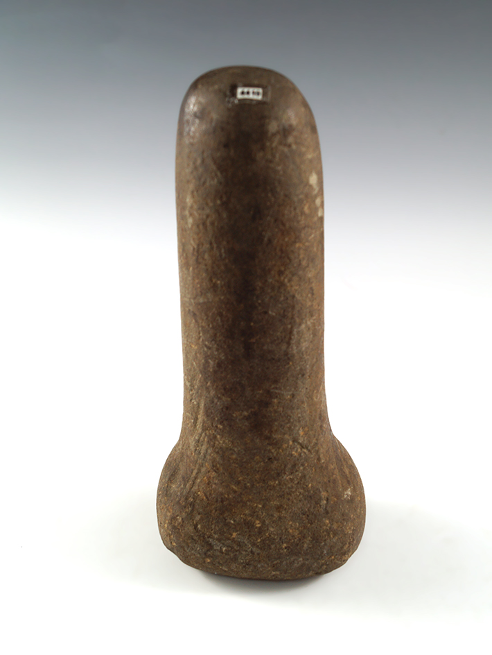 7 1/2" Bell Pestle found in Ohio that is heavily patinated and nicely styled. Ex. T. Johnson.