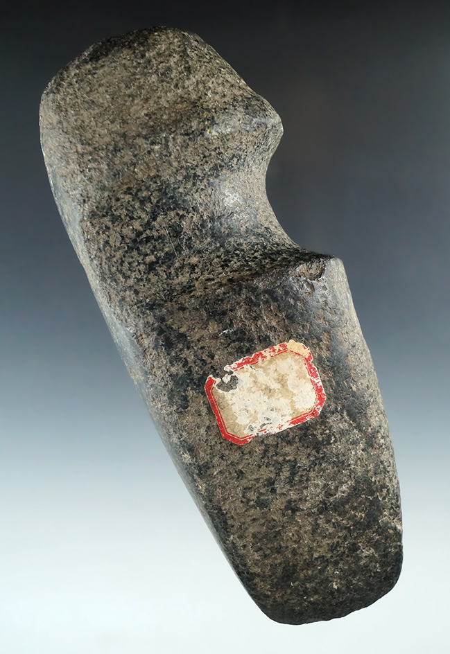 6 3/8" Long 3/4 Groove Diorite Hohokam Axe found in the Arizona / New Mexico area.