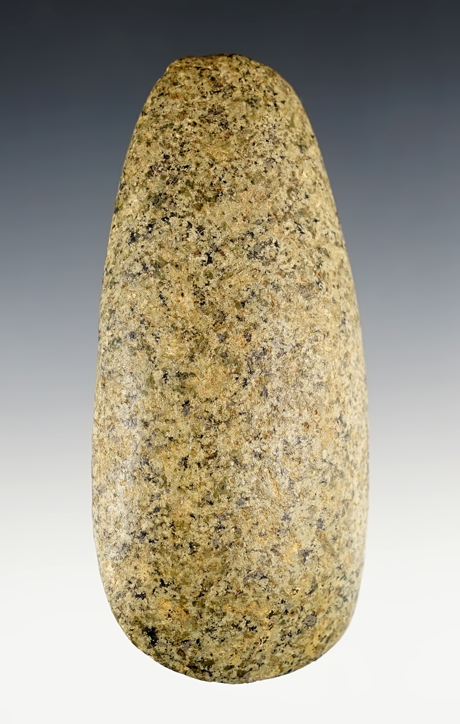 Well polished 4 1/4" Adze found in Green Co., Illinois. Ex. Bob Knowlton, Bill Jackson.