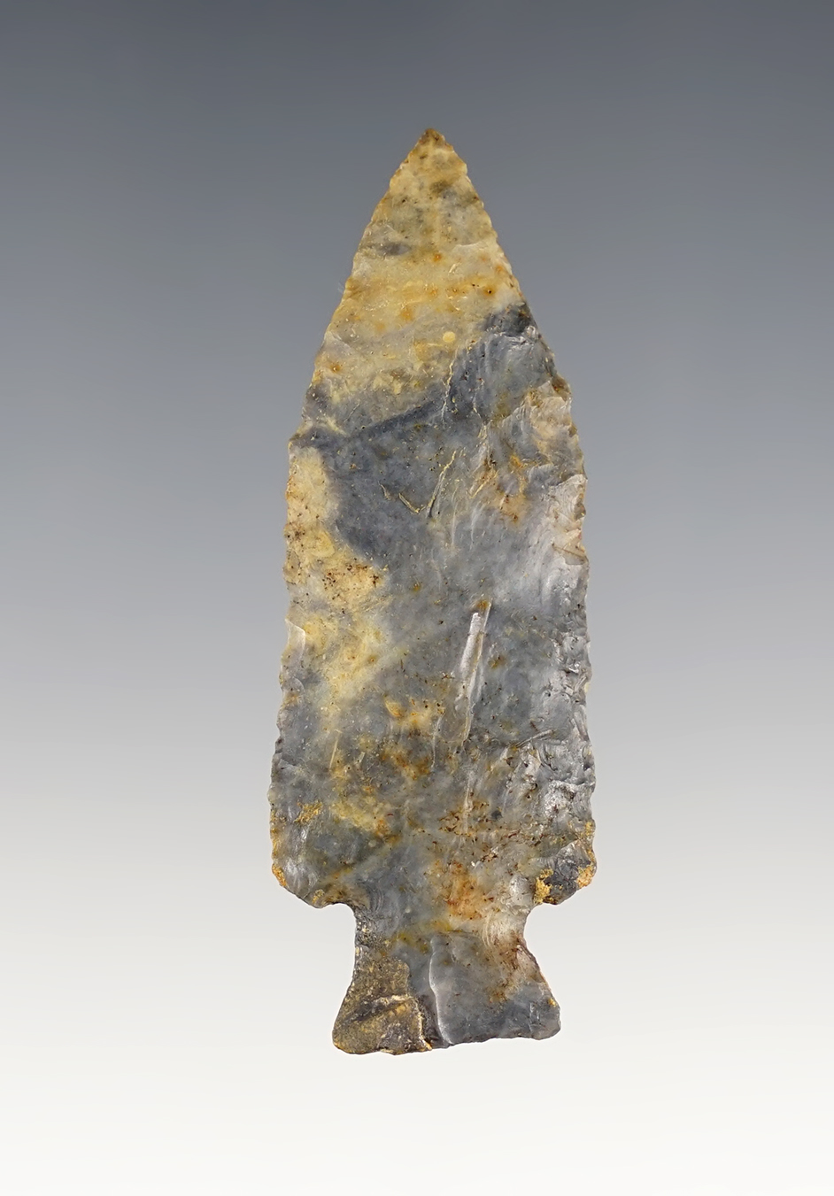 2 7/16" Kentucky Bakers Creek made from nicely colored flint.