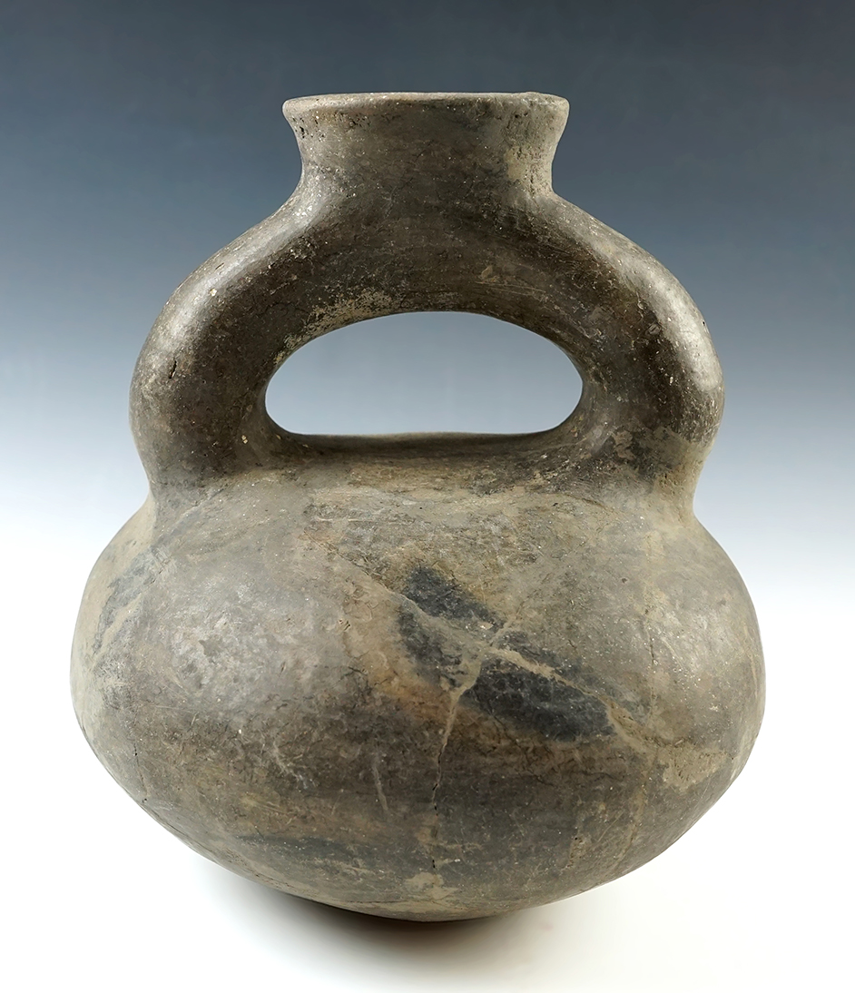 LARGE 8 1/2" tall by 6" wide Pottery Vessel with moderate restoration. Arkansas. 