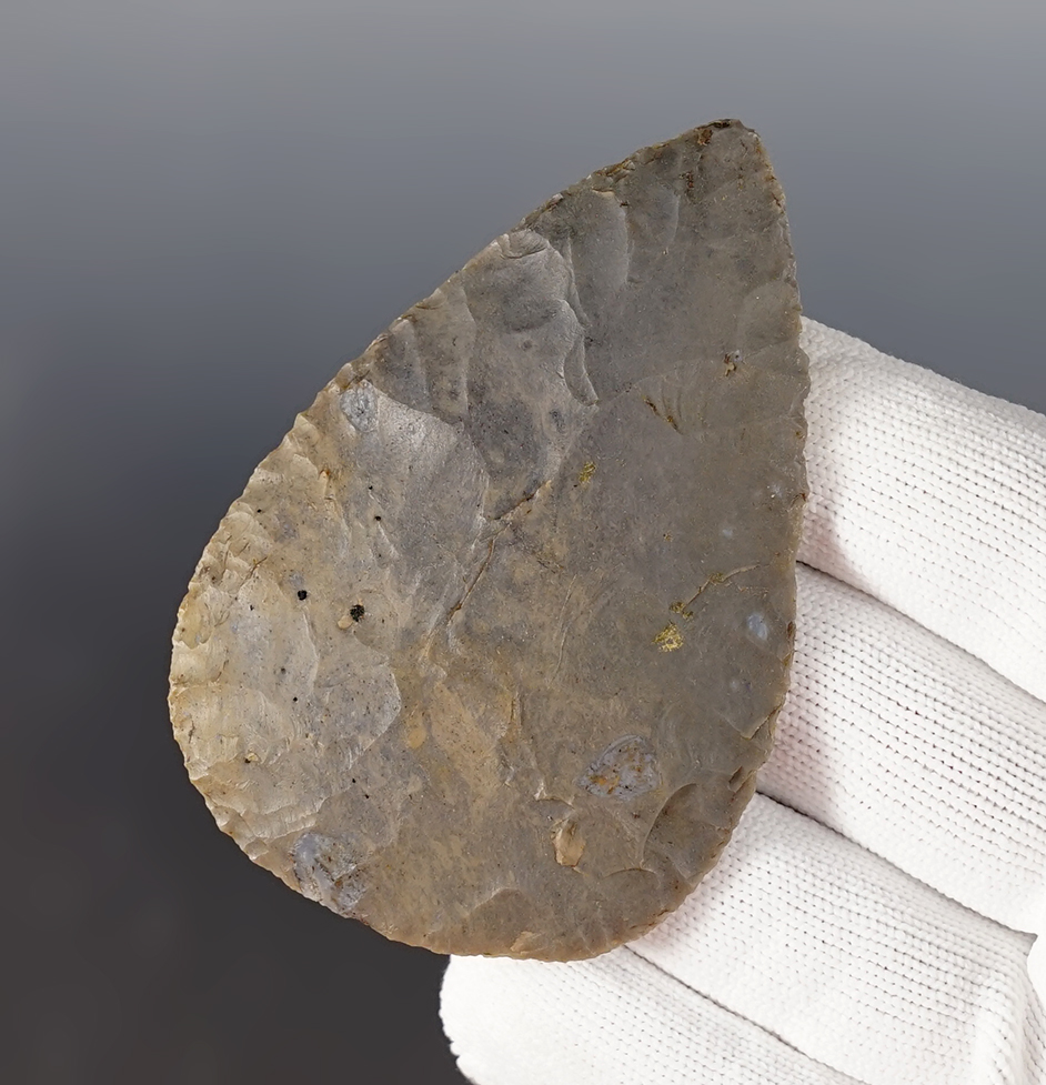 Exceptionally well made 2 15/16" Hornstone Cache blade that is very thin for the type. Kentucky.