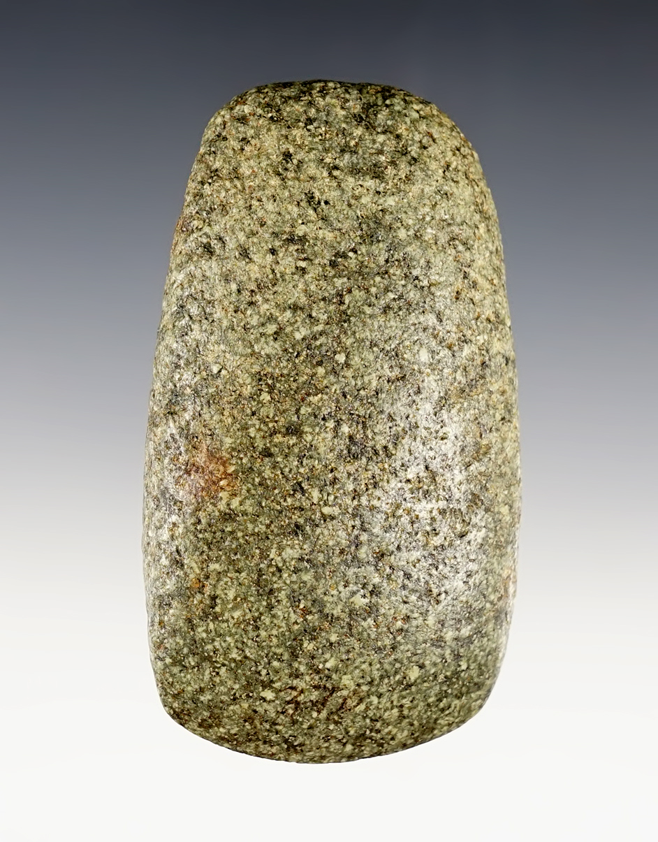 3 5/8" Celt found in Posey Co., Indiana. Very nice bit with good overall polish.