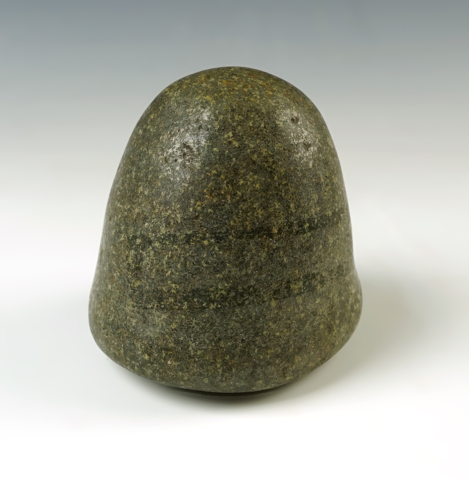 3 1/2" Conical Pestle. Made from Granite. Found in Clark Co., Ohio. Ex. Arthur Altick.