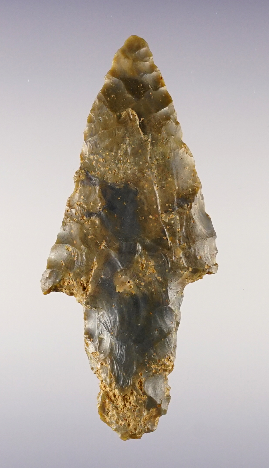 Nice 3 1/16" Stemmed Adena found in Kentucky.