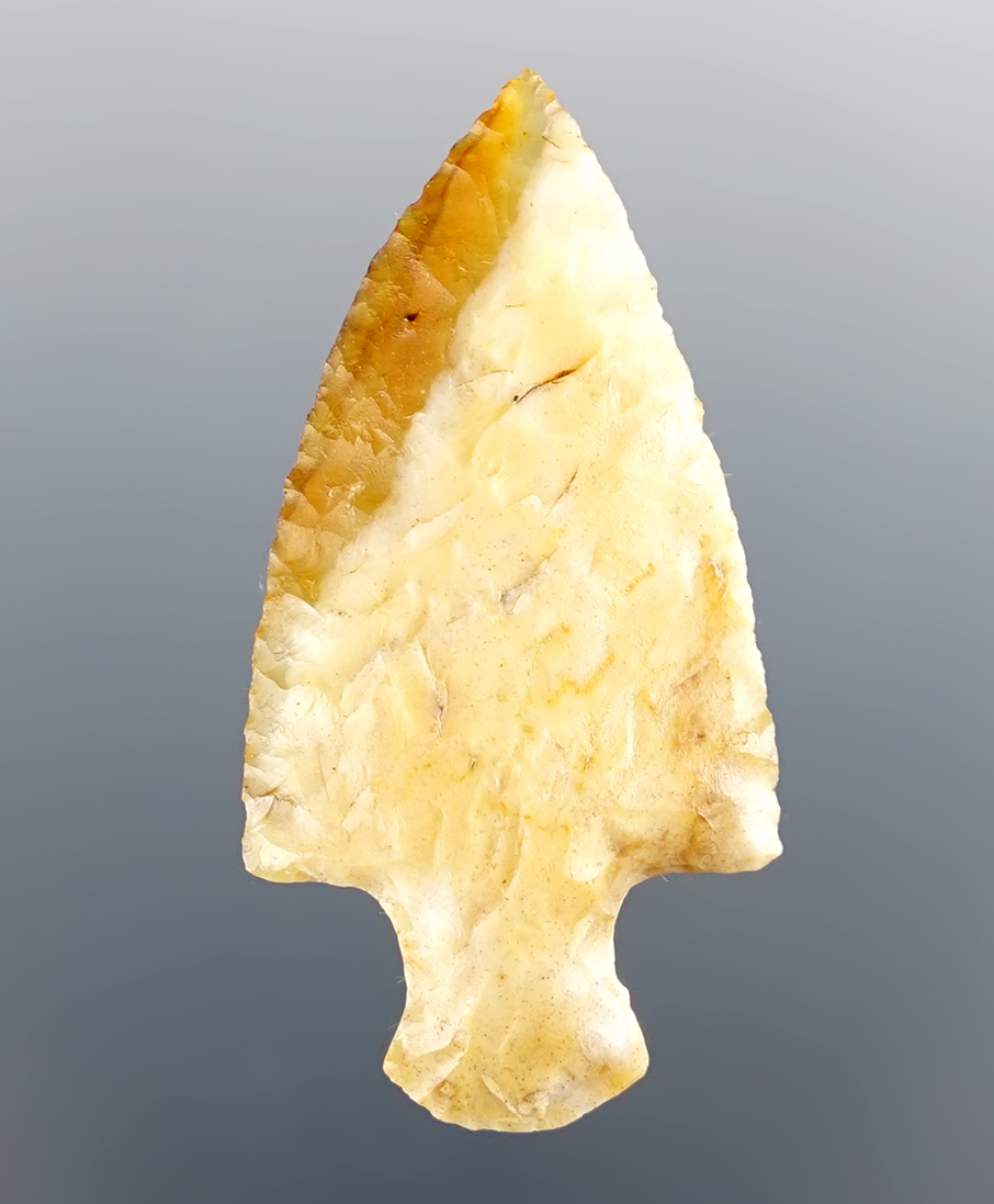 1 3/4" Stemmed Dart Point or Knife made from Agate. Found near the Mid-Columbia River.