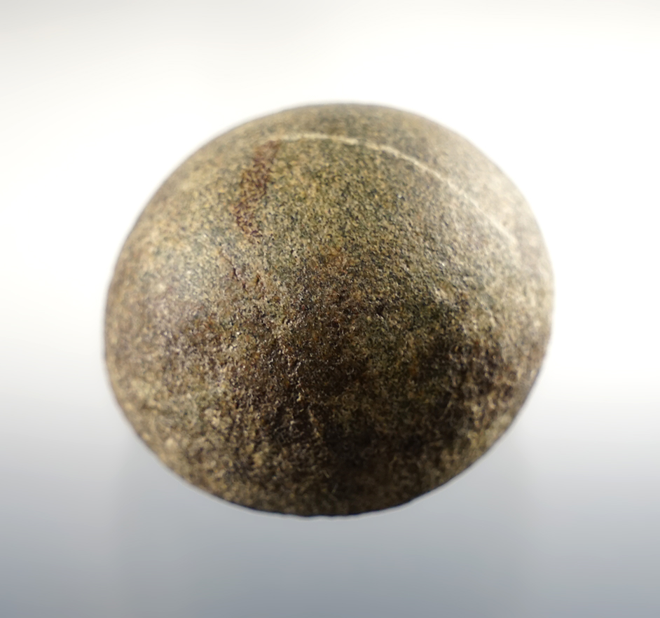 1 5/8" Hardstone Cone found in Lawrence Co., Ohio. Ex. Jack Hooks. Pictured.