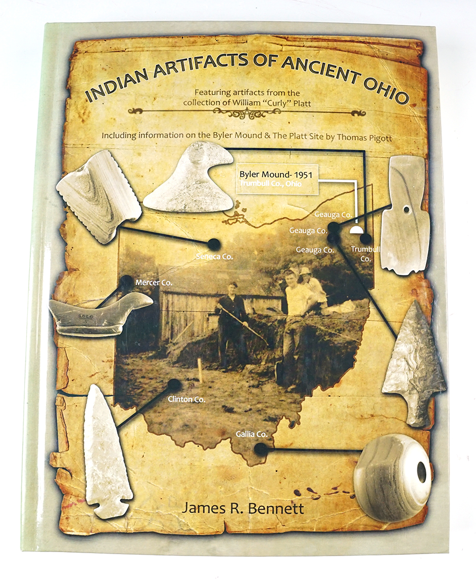 Hardbound Book: Indian Artifacts of Ancient Ohio by James R. Bennett signed by author. 