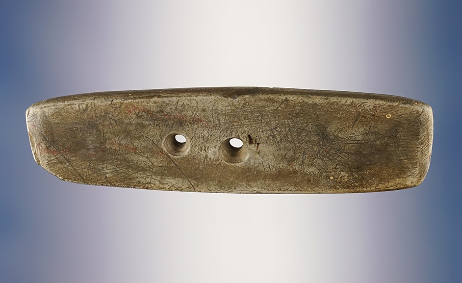 4 5/8" heavily patinated Gorget found in the Ohio/Indiana area.