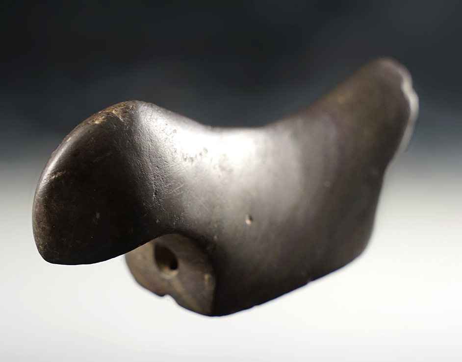 3 13/16" heavy body style Birdstone found in Kent Co., Michigan. Ex. Schmidt, Olson. Pictured.