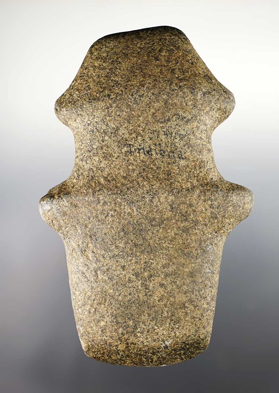 6" Michigan Barbed Axe that is well made from patinated Hardstone. 