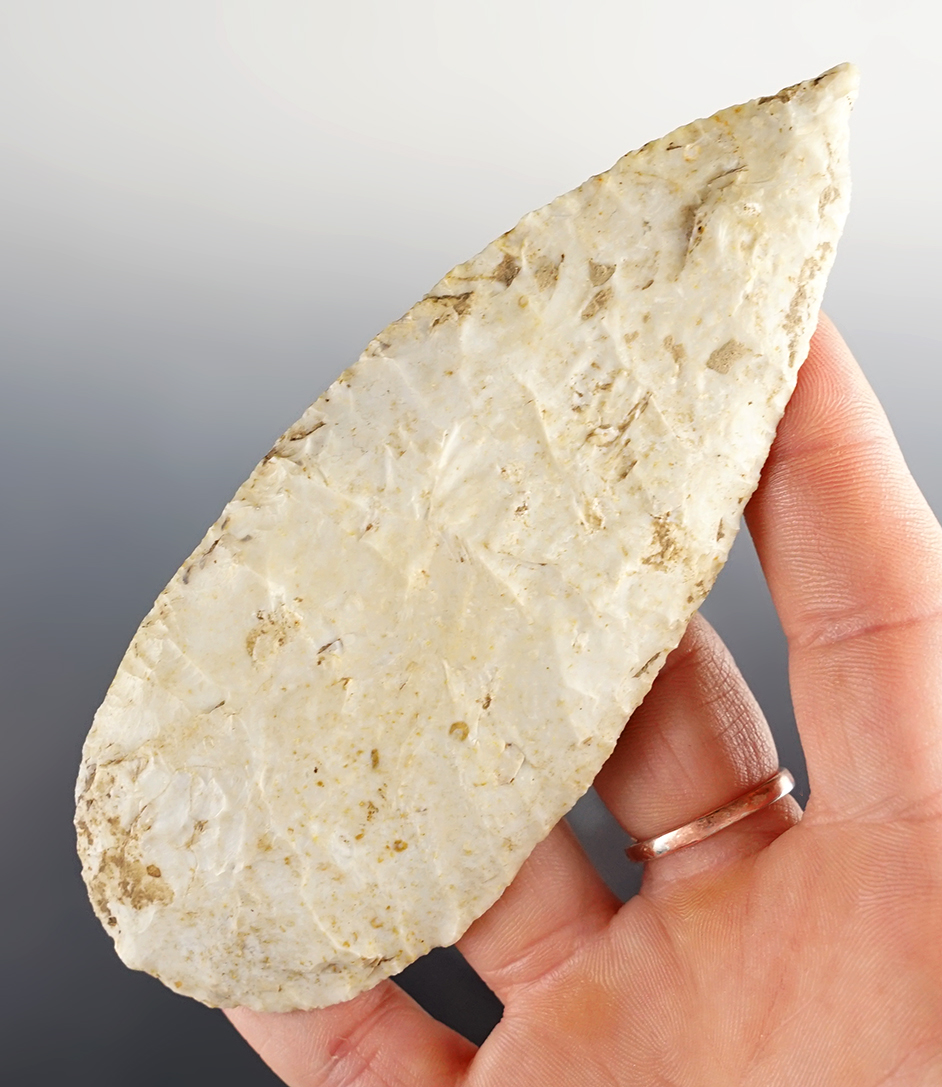 Well made 4 13/16" Cobbs Knife found in Pike Co., Missouri. Ex. Terry Allen collection.