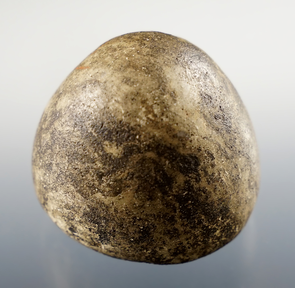 Well styled 1 1/2" tall Hardstone Cone found in Ohio. Ex. Wherle (3291W), Harley Glenn, Rummel.