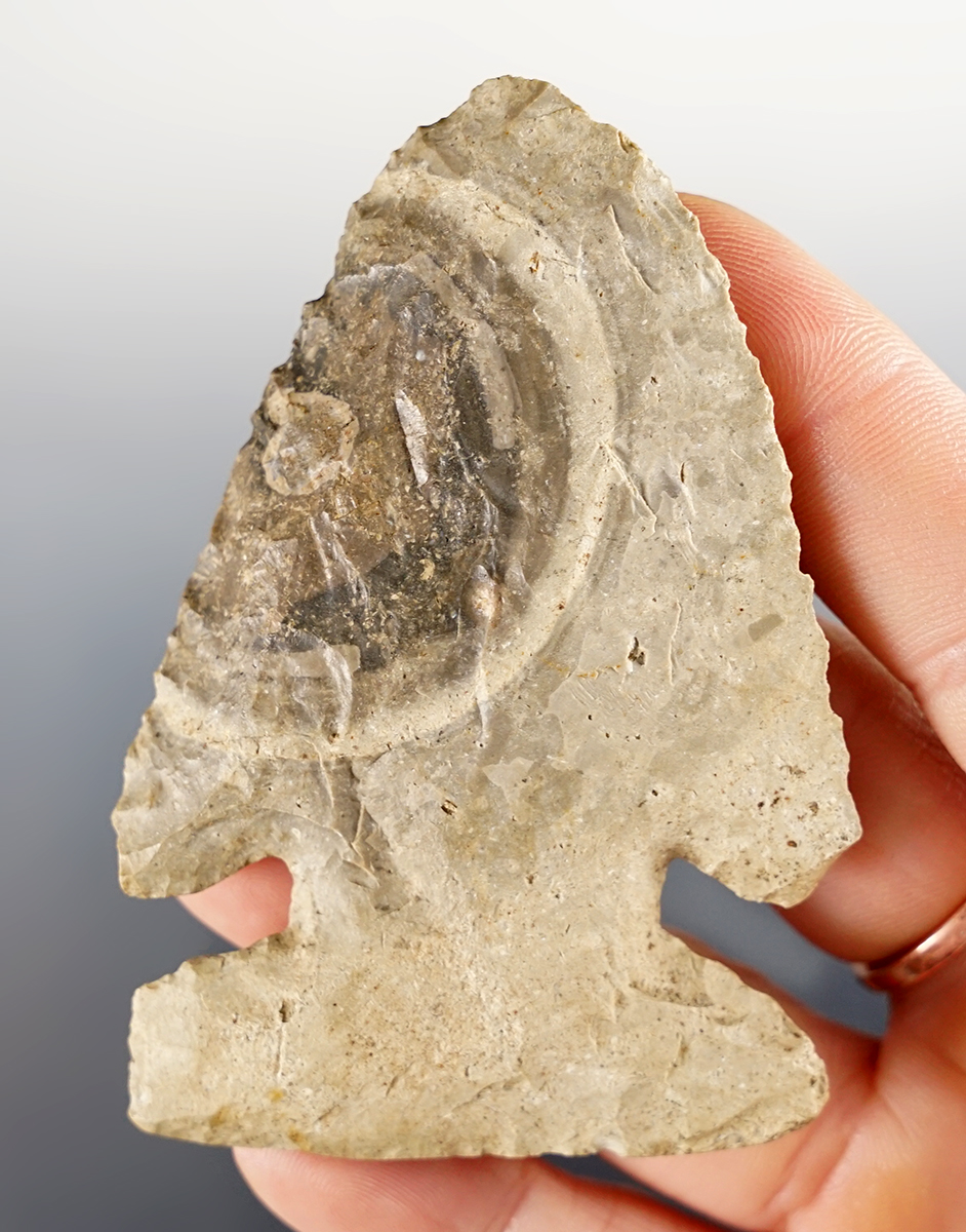 3" Michigan Thebes that is heavily patinated.