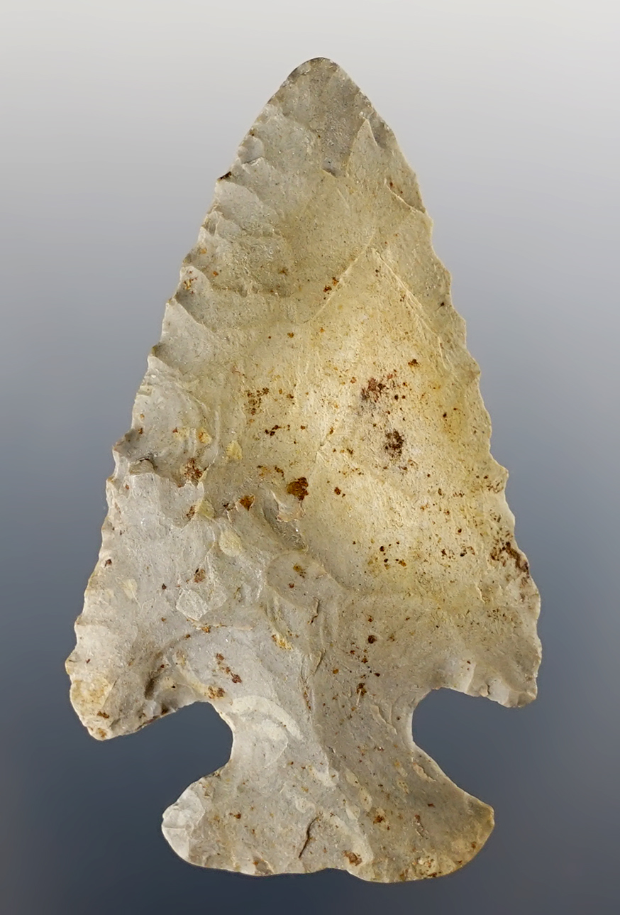 Fine 2 1/4" Dovetail found in Owen Co., Indiana by J.C Hammond. Ex. David Ramp.