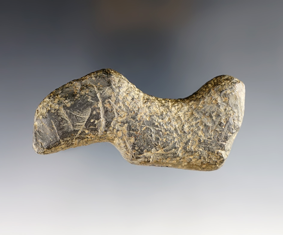 3 3/8" Birdstone Preform found in Hardin Co., Ohio. Found 3 miles north of Ridgeway, Ohio. 