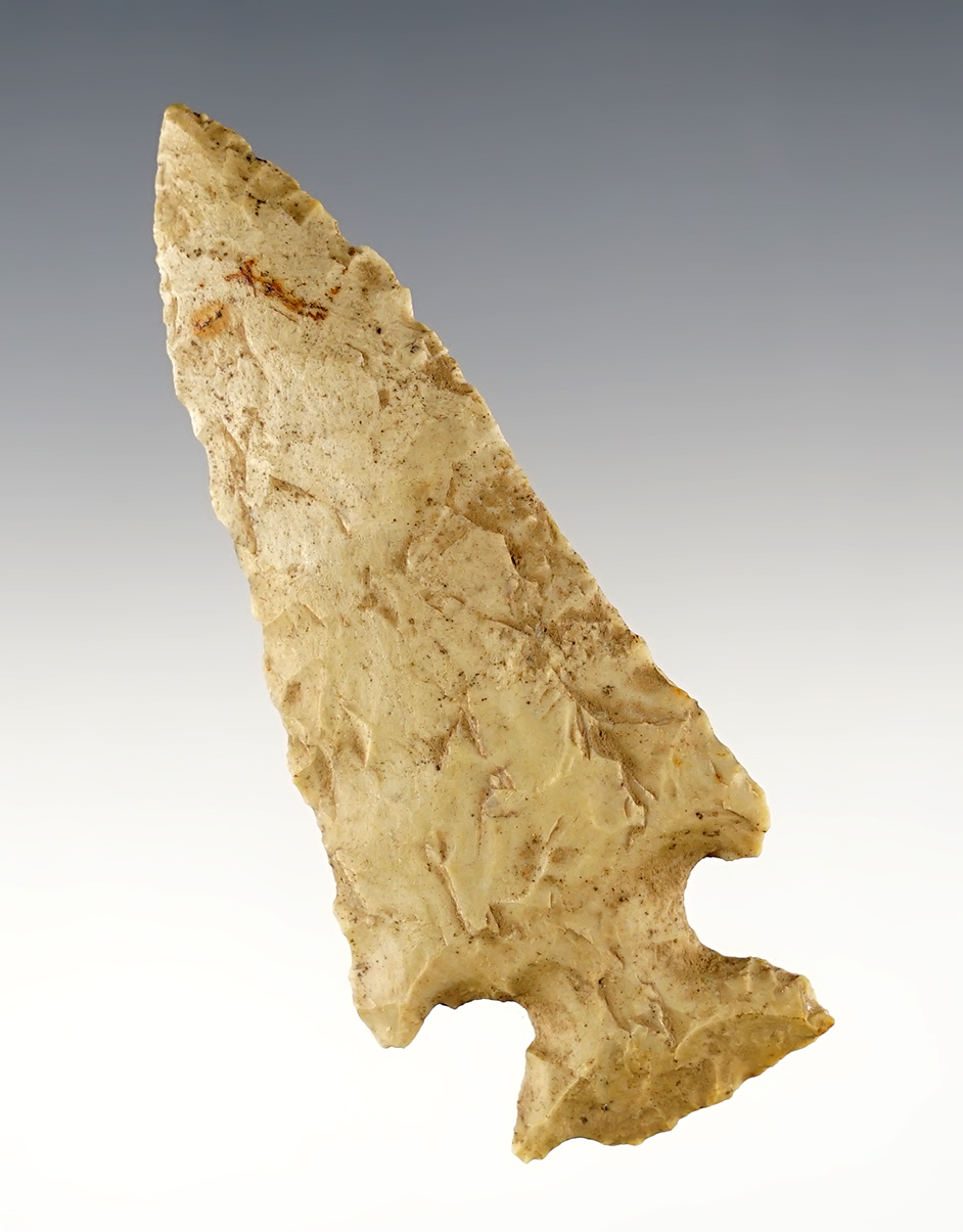 3 3/16" Motley that is well patinated. Found in the Kentucky/Tennessee area. Bennett COA.