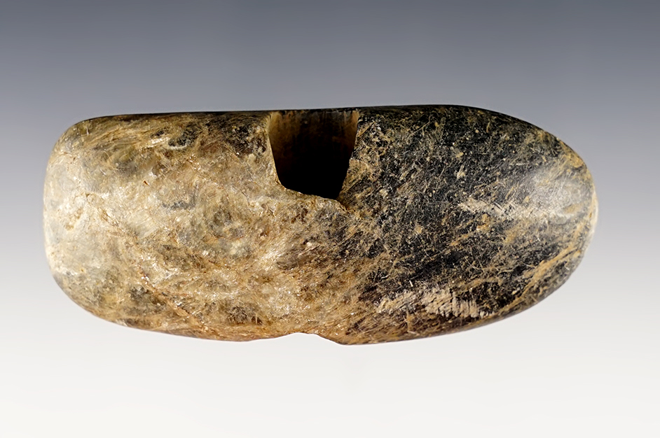 Nicely polished 3 1/2" Wing Bannerstone made from Hardstone. Found in South Carolina.