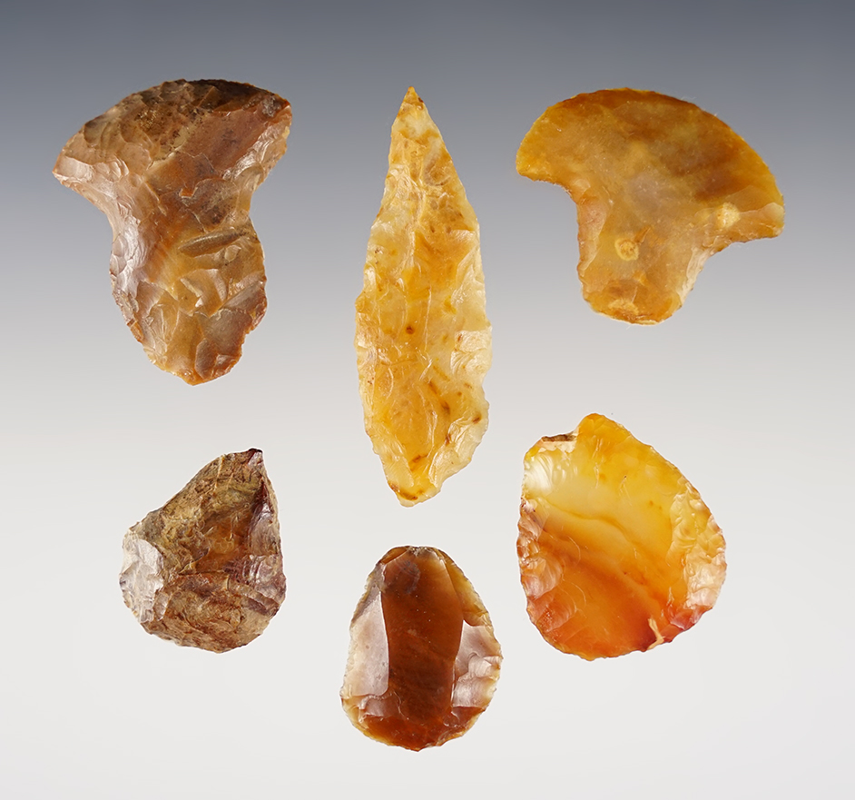 Set of 6 Tools found in the Columbia River region of Washington/Oregon. Ex. Norma Berg.