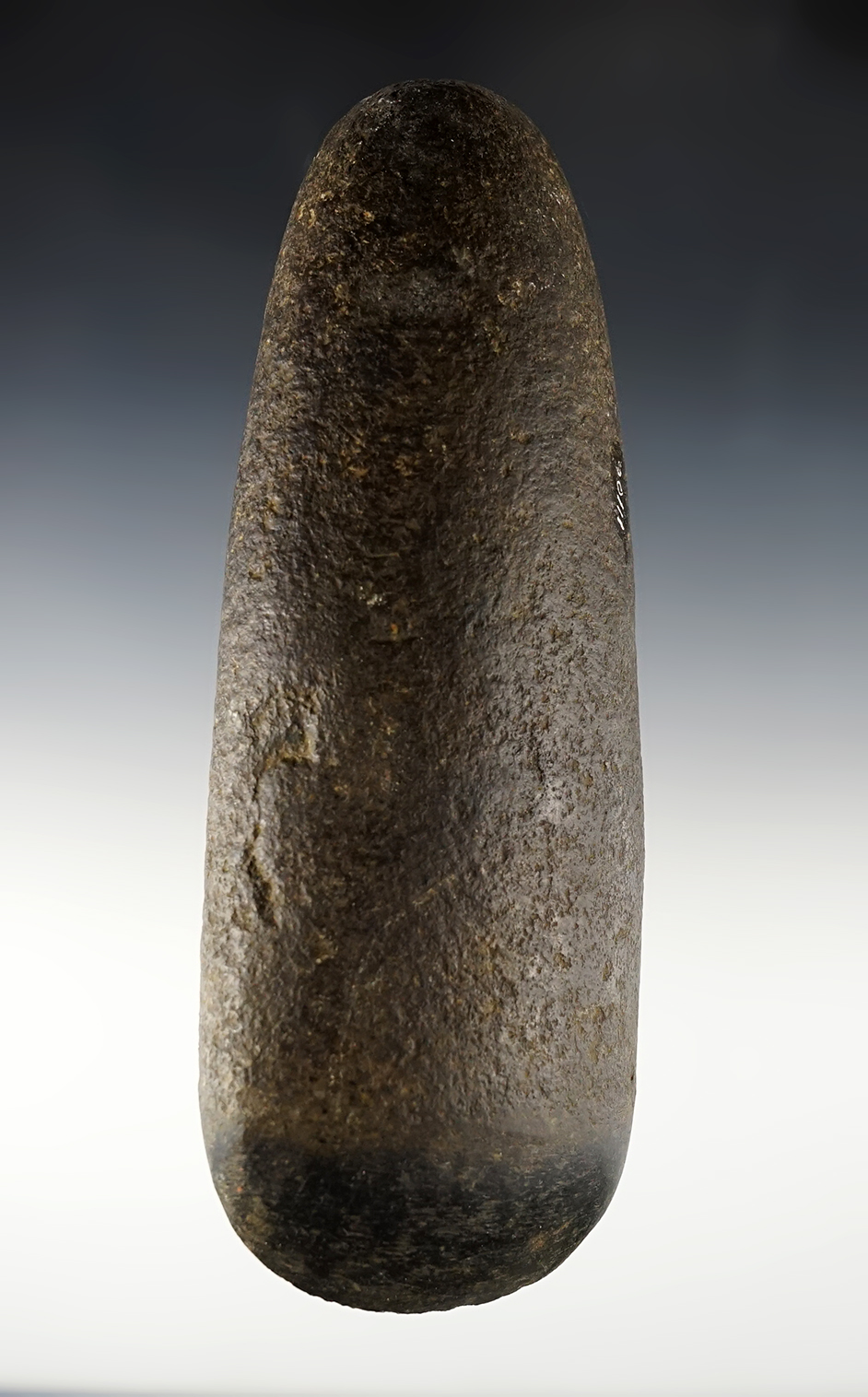 Fine 6 5/8" Hardstone Celt found in Ohio. Heavy polish to the bit area.