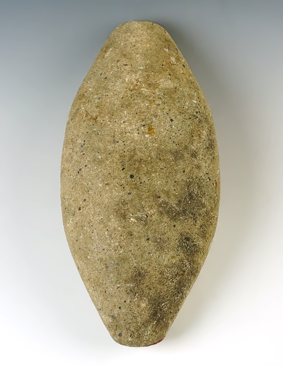 Uniquely styled 7" Diamond shape Pestle found near the Columbia River, Washington/Oregon. Ex Armin Ruppert.