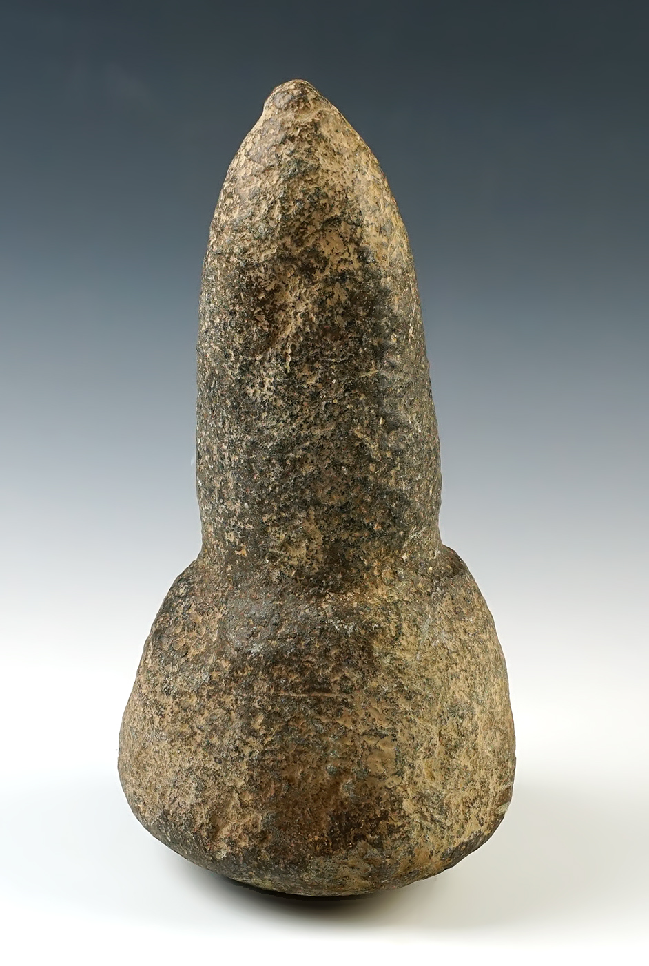 Large! 9 5/8" tall x 4 3/4" wide stone Grinding Pestle. Recovered in Morocco. 