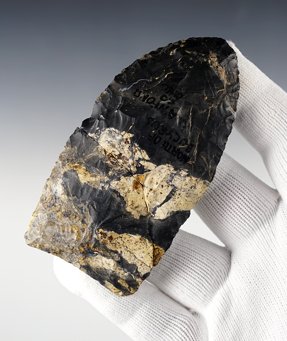 4" Paleo Blade that is broken and glued. Found North of Bucyrus in Crawford Co., Ohio. 