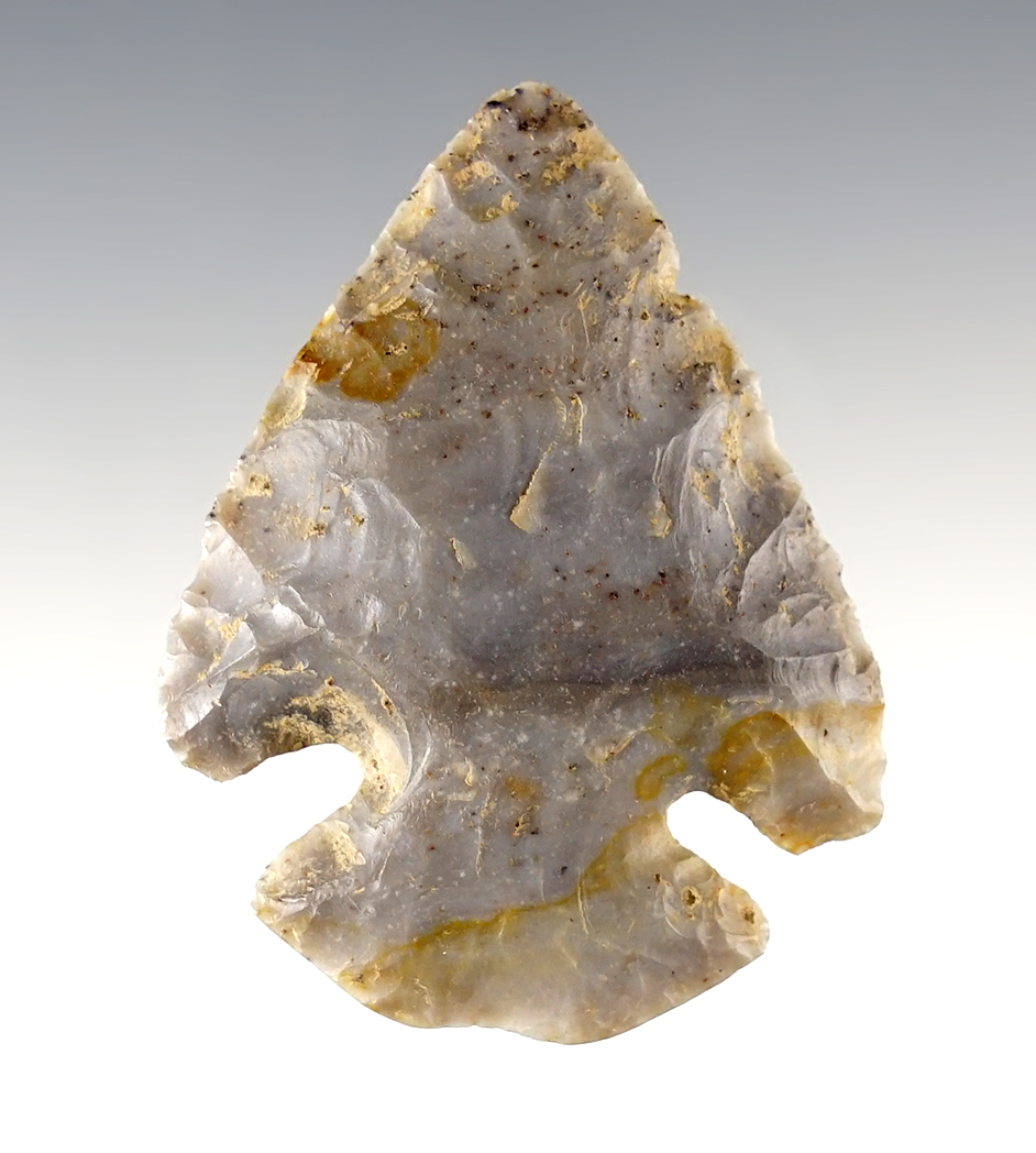 2 1/8" Ohio Dovetail found by Larry Morris. Well styled from Flint Ridge Flint.