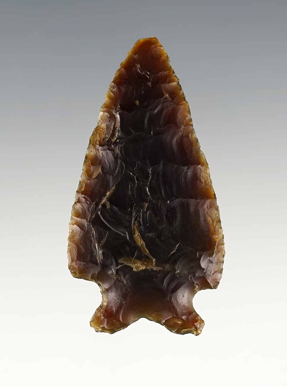 1 13/16" Oxbow - Knife River Flint. North or South Dakota. Stermer COA. 