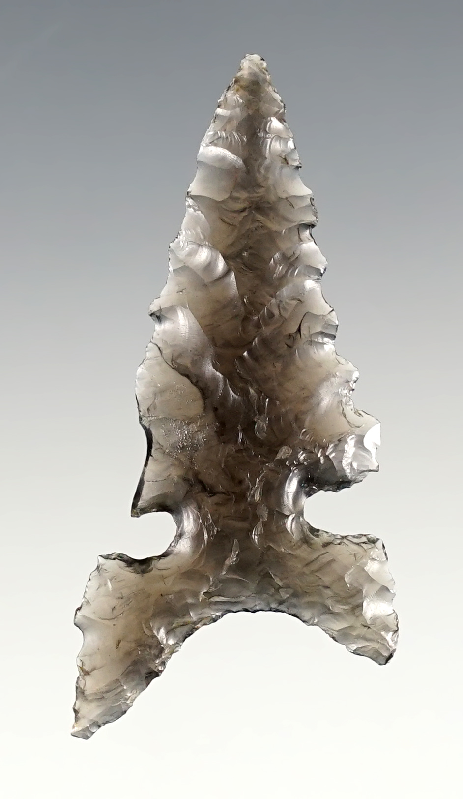 Nice style! 1 15/16" Northern Side-Notched found near Crump Lake, Lake Co., Oregon. COA. 