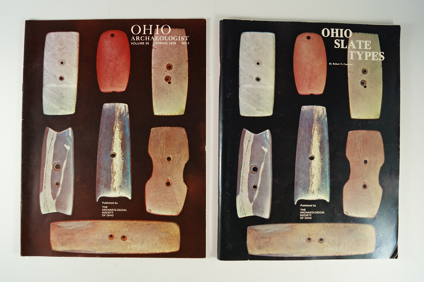 Ohio Slate Types by Robert Converse and Volume 26, Spring 1976, #2 Ohio Archaeologist.