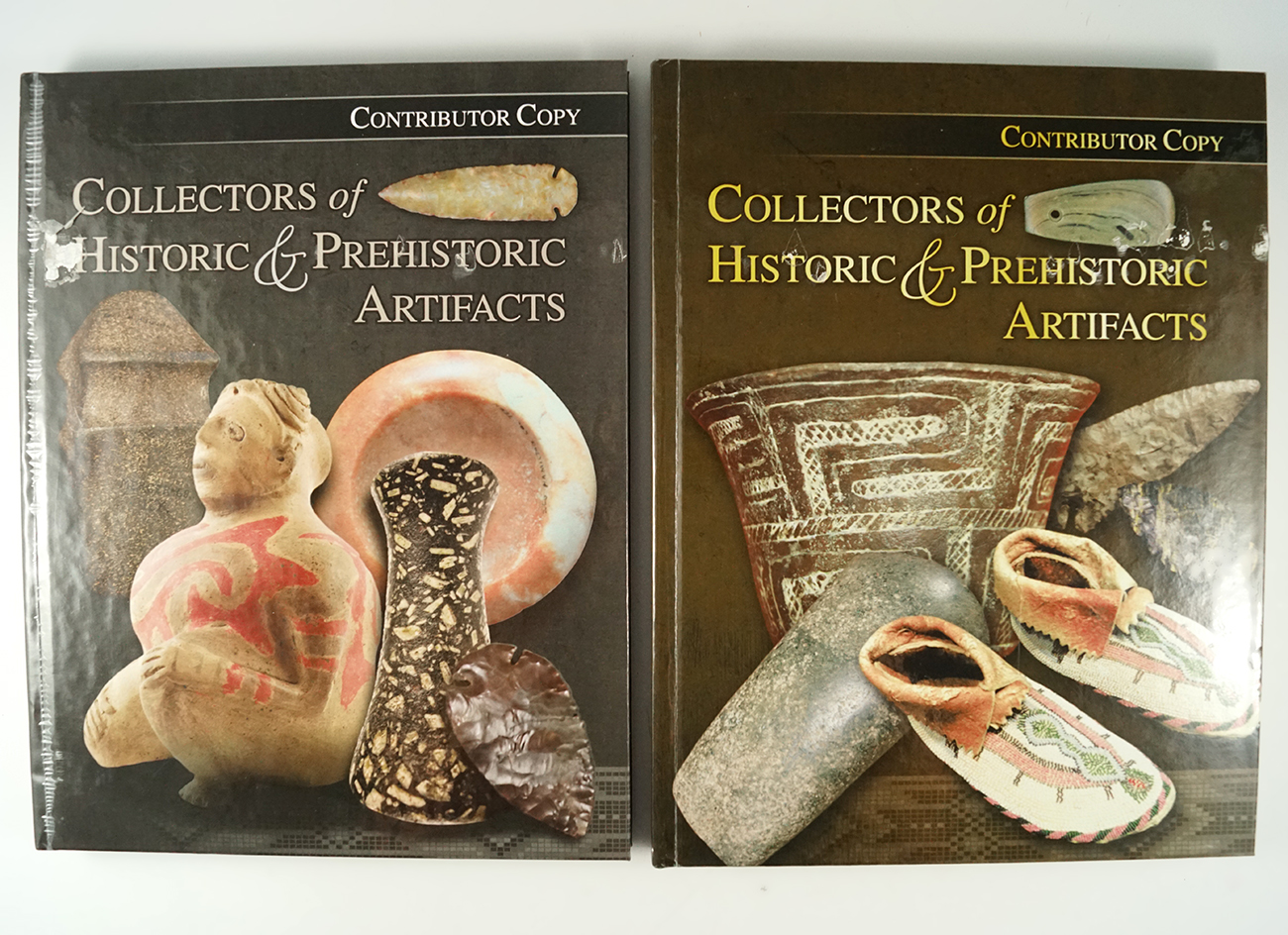 Pair of hardcover books: "Collectors of Historic & Prehistoric Artifacts" Volumes 1 and 2.