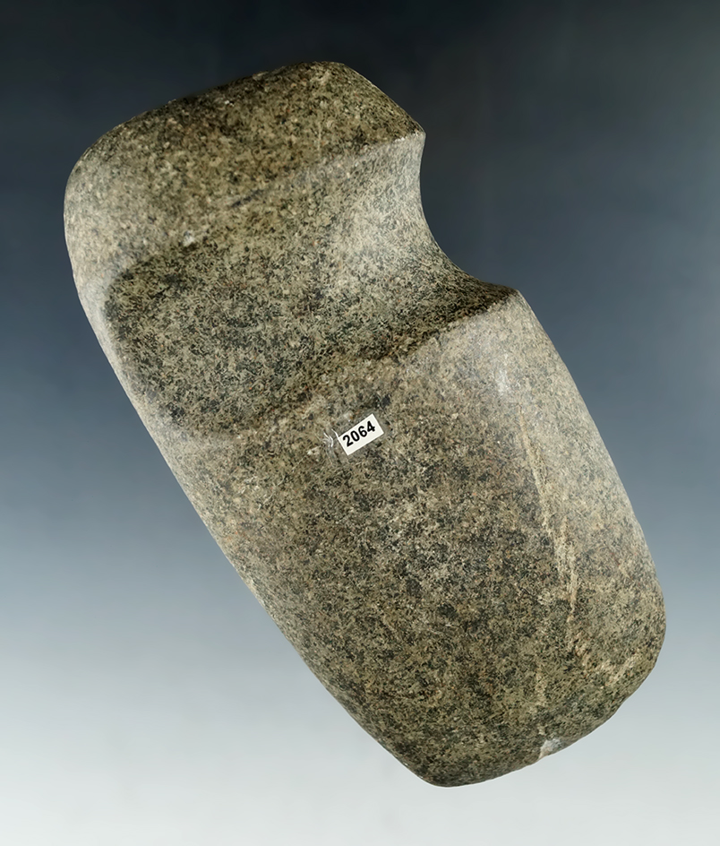 Well styled 5 3/4" Long 3/4 Grooved Axe found in Valparaiso, Indiana. Ex. Dave Kilander Collection.