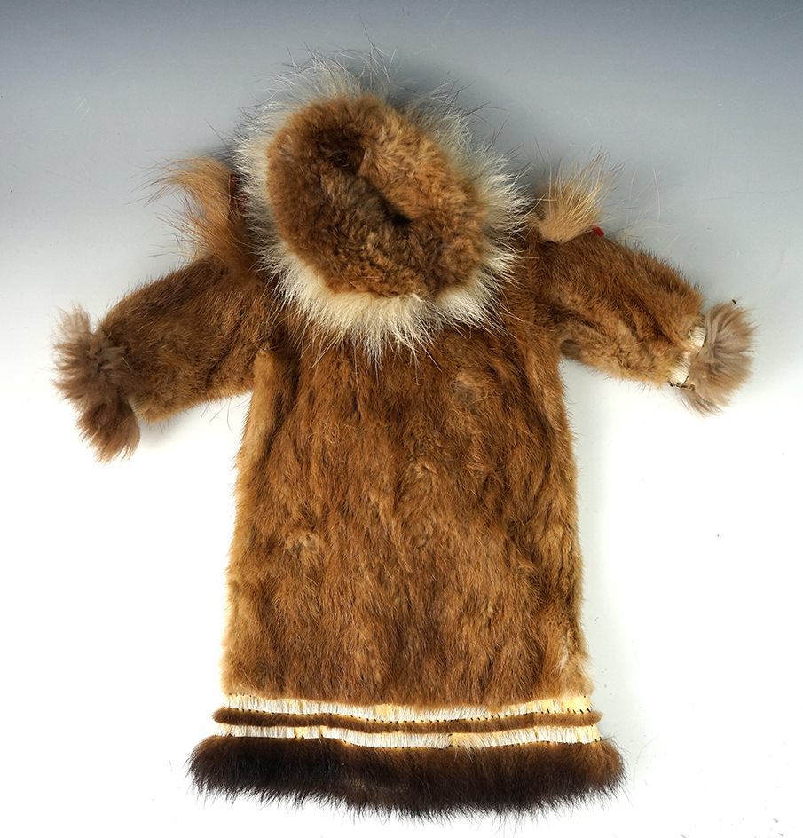 Nicely made 14" tall full length Doll jacket.