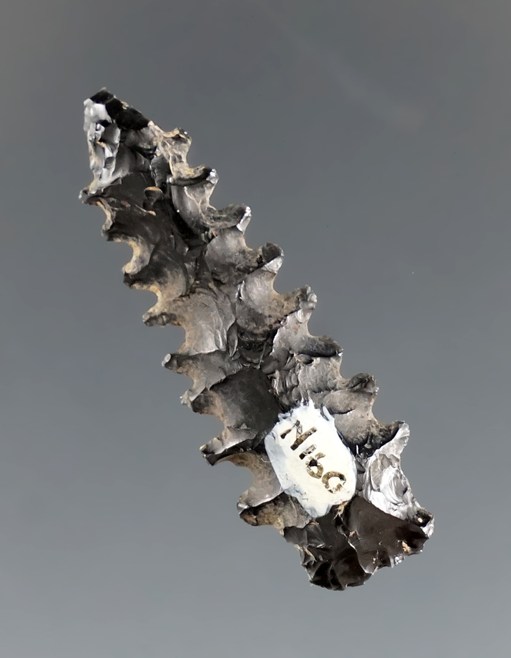 1 5/16" Stockton Parallel Stem made from Napa Obsidian, found in Napa Co., California.2 COAs.