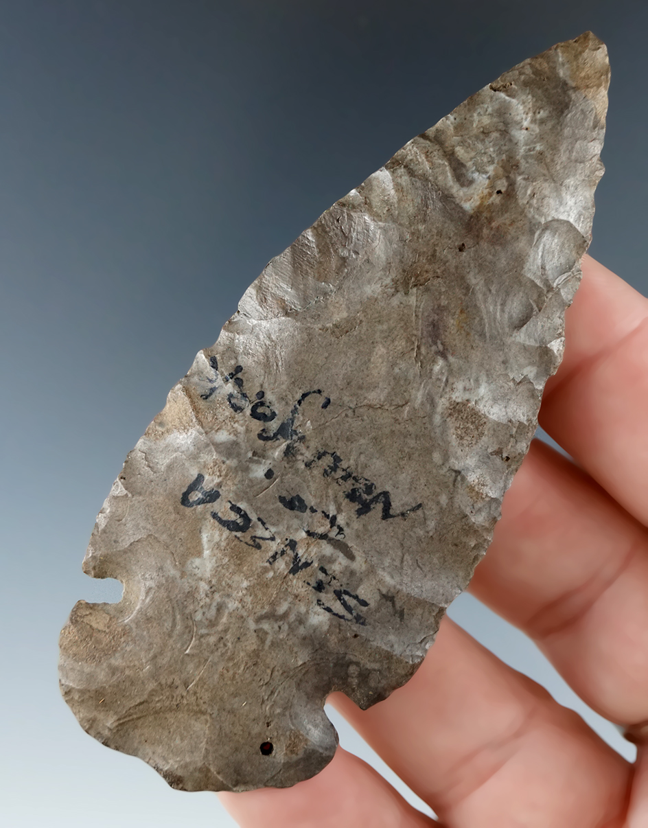 3 5/16" Dovetail made from Onondaga Flint found in Seneca County New York.