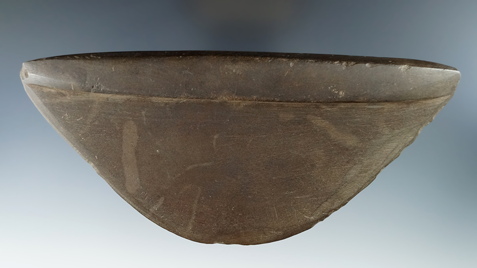 Pictured! Large 7 1/16" by 3 7/16" Slate "Handled" Ulu found in St. Lawrence County New York.