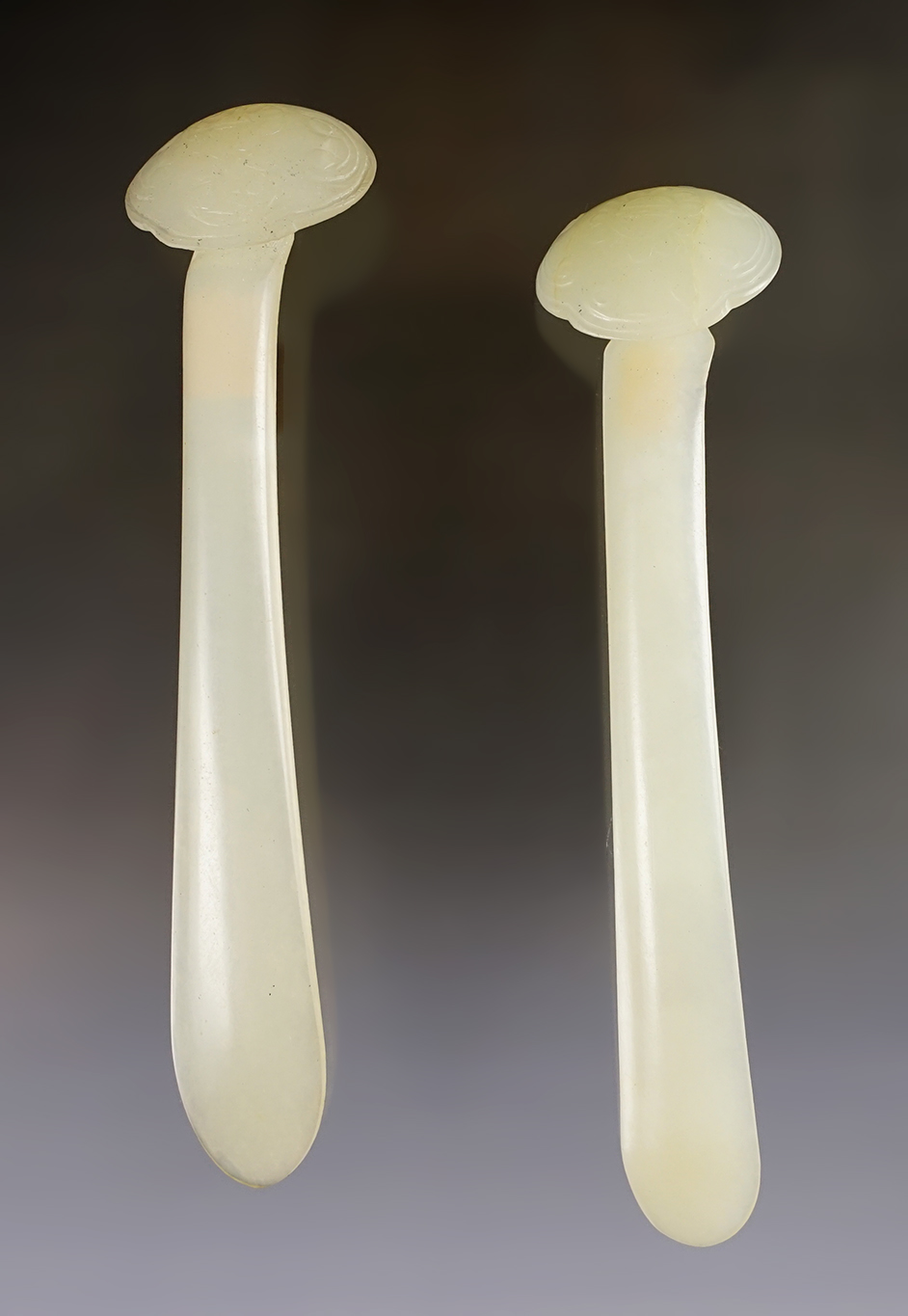 Pair of vintage Chinese Jade Ornaments. Recovered in Southeast Asia. Exact age unknown. 